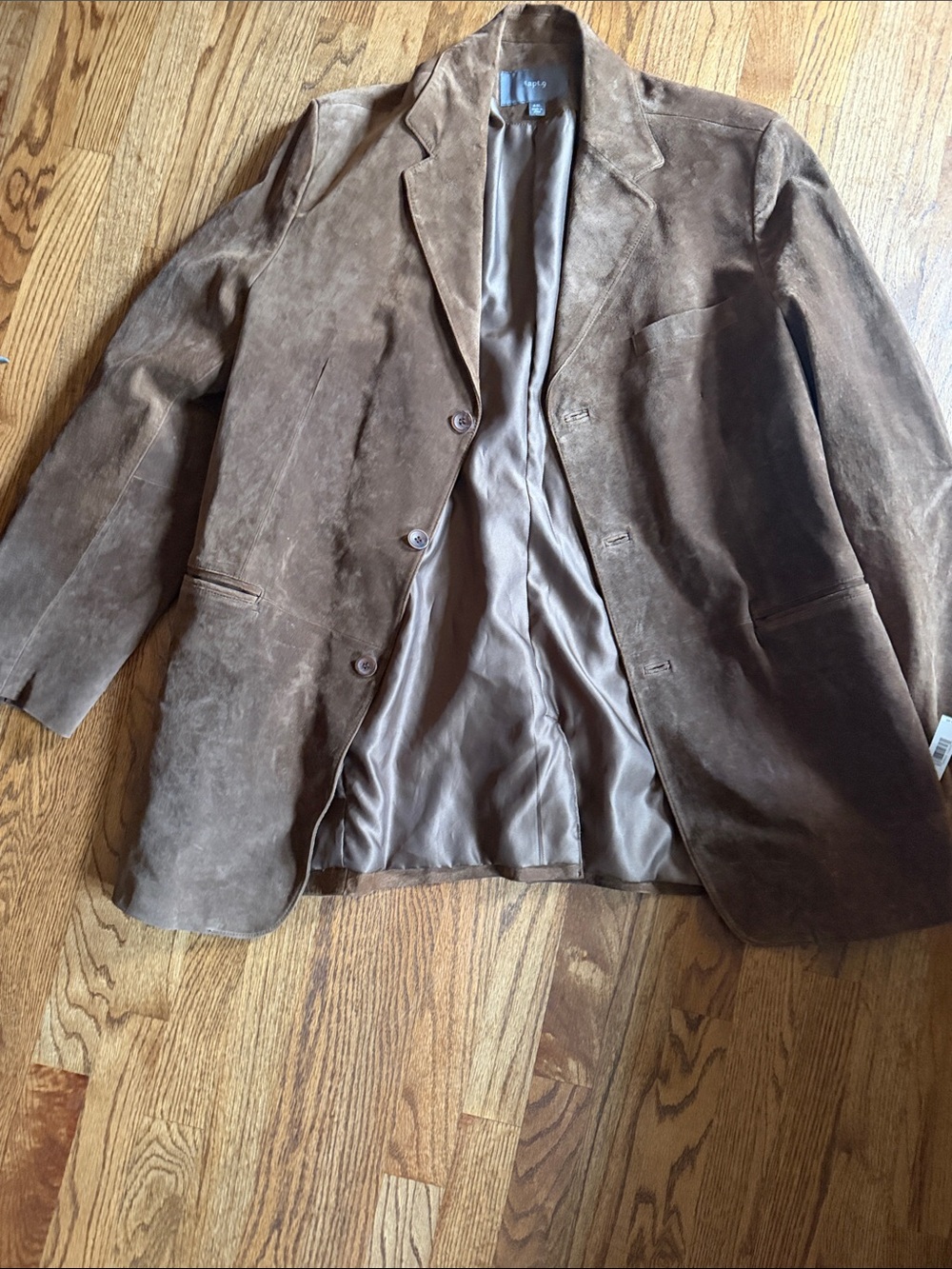 Apt. 9 Men's Chestnut Brown Suede Shirt Jacket